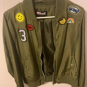 Bomber Jacket with Patches